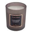Duftkerze Cashmere SCENTS OF HOME Farbglas / Wachs - Anthrazit