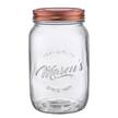 Aufbewahrungsglas MASON'S Klarglas / Aluminium - Transparent