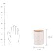 Aufbewahrungsdose Boops QUEEN IT Steinzeug / Bambus / Silikon - Beige