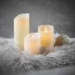 LED Kerze GLOWING FLAME Wachs / Polypropylen - Höhe: 13 cm