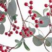 Girlande Beeren & Eukalyptus FLORISTA Eisen / Polyester PVC - Grün / Rot