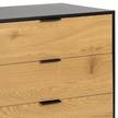 Dressoir Coogee III eikenhouten look/zwart