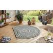 In-/Outdoor Wendeteppich Coron Polypropylene - Hellbeige / Grasgrün - Durchmesser: 140 cm