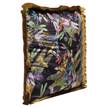 Sierkussen Tropical Garden polyester zwart/meerdere kleuren
