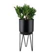 Pflanztopf mit Gestell PLANTA II Eisen - Schwarz