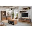 Vitrinekast Belchatow Bruin - Plaatmateriaal - 82 x 196 x 38 cm