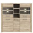 Highboard Parksville II Sonoma eikenhouten look