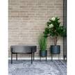 Blumentopf Roncon Stahl - Grau
