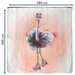 Antischimmel douchegordijn Struisvogel polyester - meerdere kleuren