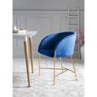 Eetkamerset Eadwine I (5-delig) Marineblauw - Breedte: 160 cm