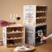 Weinregal VINOTHEK Tannenholz - Beige