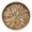 Tablett MANGO DAYS Mangoholz - Braun - Durchmesser: 40 cm