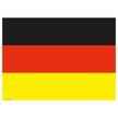 Placemats Duitsland (set van 12) papier - meerdere kleuren