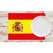 Tischset Spanische Flagge (12er-Set) Papier - Mehrfarbig