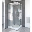 Eckdusche Marwell Grey River Weiß / Grau