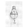 Afbeelding Anchored Moon canvas - zwart/wit