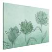 Afbeelding Three Flowers canvas - groen - 120 x 80 cm