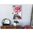 Wandbild Rose and Fur Leinwand - Mehrfarbig