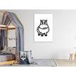 Afbeelding Friendly Hippie canvas - zwart/wit