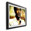 Quadro con cornice Marvin Marrone - Beige - Legno parzialmente massello - Legno massello - Carta - Vetro - 64 x 44 x 2.2 cm