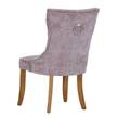 Chaise capitonnées Plainfield (lot de 2) Rose vieilli