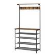 Compacte garderobe Wellsville II bruin/zwart