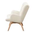 2-Sitzer Sofa BRAZIL Bouclé Stoff Nola: Weiß