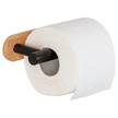 WC-Rollenhalter Orea Bamboo II Edelstahl / Bambus - Schwarz / Natur
