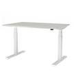 Bureau Emodel 2.0 Hauteur réglable électriquement - Blanc / Gris - Largeur : 120 cm - Réglable en hauteur