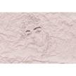 Papier peint Paper Face I Intissé structuré - Rose - 4 x 2,7 cm - Non-tissé structuré