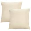 Taies d’oreiller 0077144 II (lot de 2) Jersey de coton - Crème