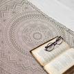 Plaid Mandala Polyester - Rose pâle / Beige - 125 x 175 cm
