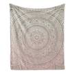 Plaid Mandala Polyester - Rose pâle / Beige - 125 x 175 cm