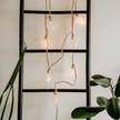 LED-Lichterkette BULB LIGHTS I Klarglas / Jute - 10-flammig - Braun