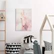 Gerahmtes Bild Magisches Einhorn Holzrahmen ohne Glas - Pink