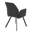 Chaise à accoudoirs Valladolid Anthracite - Lot de 4