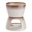Mini-Fondue AU CHOCOLAT Steinzeug - Beige