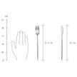 Besteck-Set STILETTO (4-teilig) Edelstahl - Silber