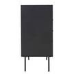 Kommode MODERNIST Eichenfurnier / Aluminium - Schwarz / Natur