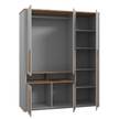 Armadio Twyford Grigio / Effetto noce