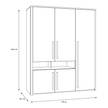 Armadio Twyford Grigio / Effetto noce