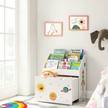 Boekenkast Rockett wit/geel