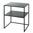 Beistelltisch Melbourne Metall - Schwarz - Höhe: 60 cm