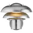 Wandlamp Kurnos staal - 1 lichtbron - verzinkt - Zilver