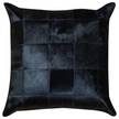 Cuscino decorativo Black 50% pelle di vacchetta / 50% poliestere - Nero - 40 x 40 cm