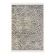 Tappeto a pelo corto Nelia Poliestere / Cotone - Grigio / Beige - 160 x 230 cm