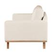 Sessel BILLUND Bouclé Stoff Eurona: Beige - Buche Hell