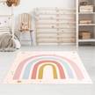 Tappeto Arcobaleno con stelle Vinile / Poliestere - 140 x 140 cm