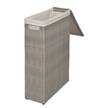 Wäschekorb Gladysdale I Polyrattan / Polyester - Grau