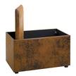 Panca con contenitore Hartington MDF / Similpelle - Marrone